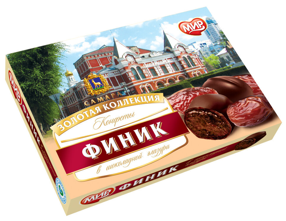  КФ МИР Финики в шоколадной глазури 160г  в Москве