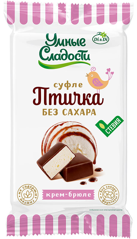  Умные сладости Птичка суфле Крем-брюле, 215г               в Москве