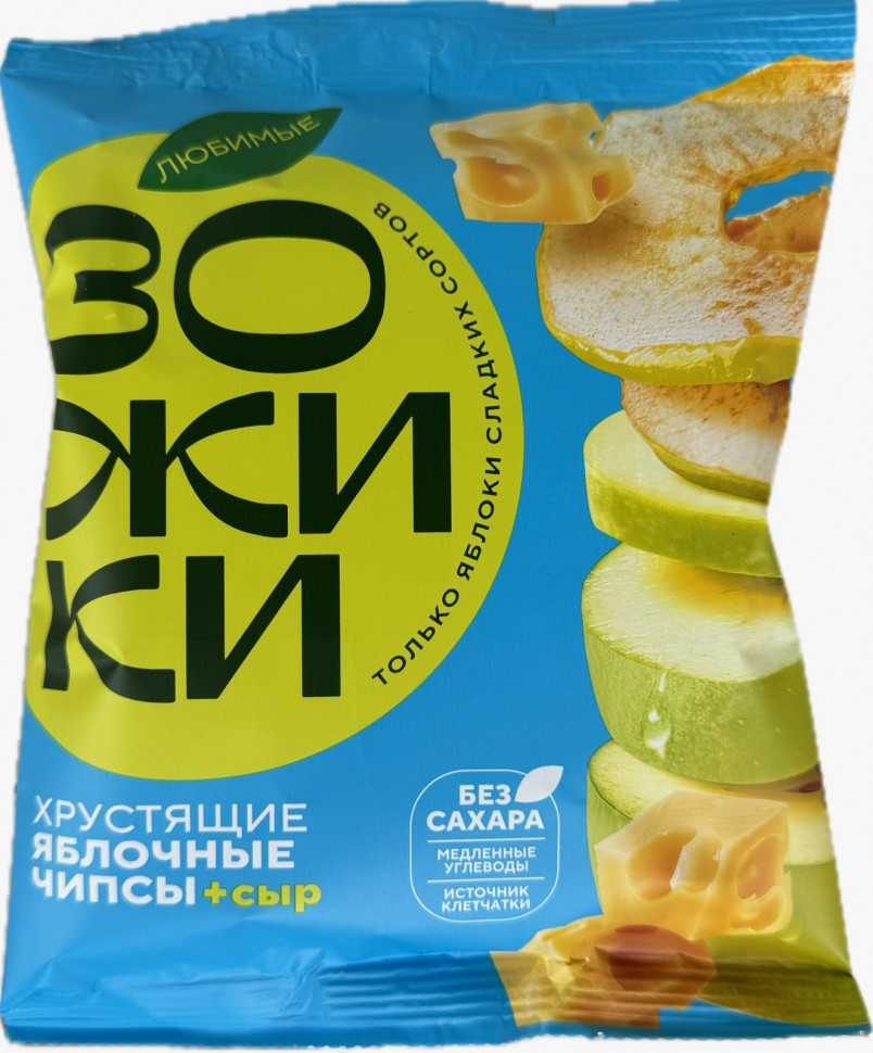  Зожики Яблочные чипсы с сыром, 25г  в Москве