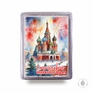 №1 Пряник 600г новогодний Храм Василия Блаженного (в подарочной пластиковой упаковке) в Москве