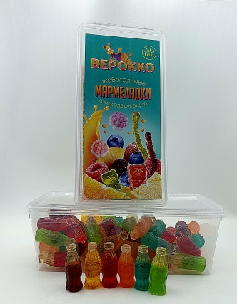  Жевательный мармелад Бутылочки Кола, 250г      в Москве