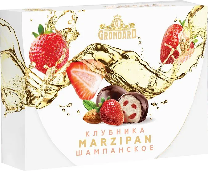  TM Grondard       (10185) Конфеты глазированные Марципановые Клубника и Шампанское, 98г в Москве